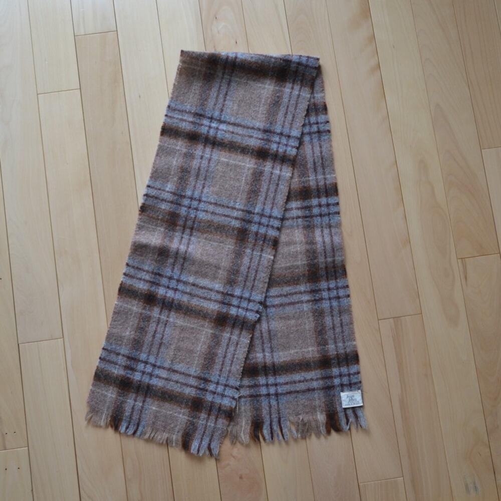 Vintage British Wool Scarf Tartan Plaid Inigo Jones